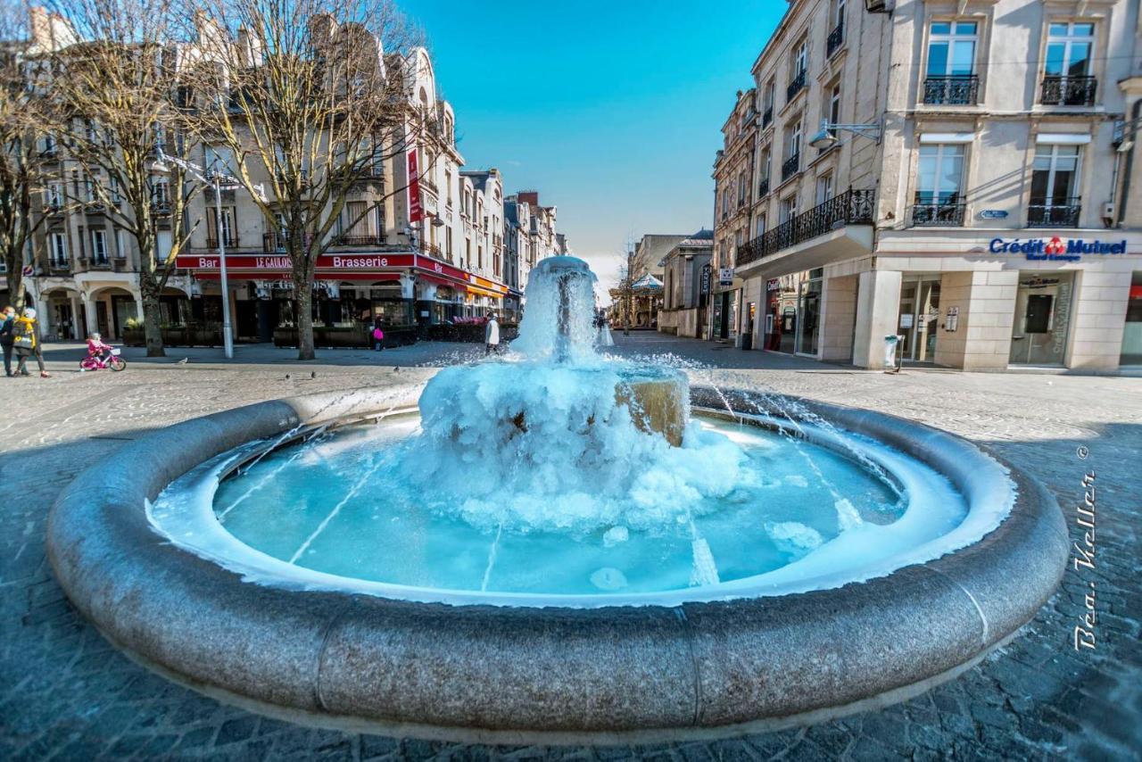 Brossolette Appartement T2 Spacieux Et Lumineux Balcon Vue Degagee Reims Exterior photo