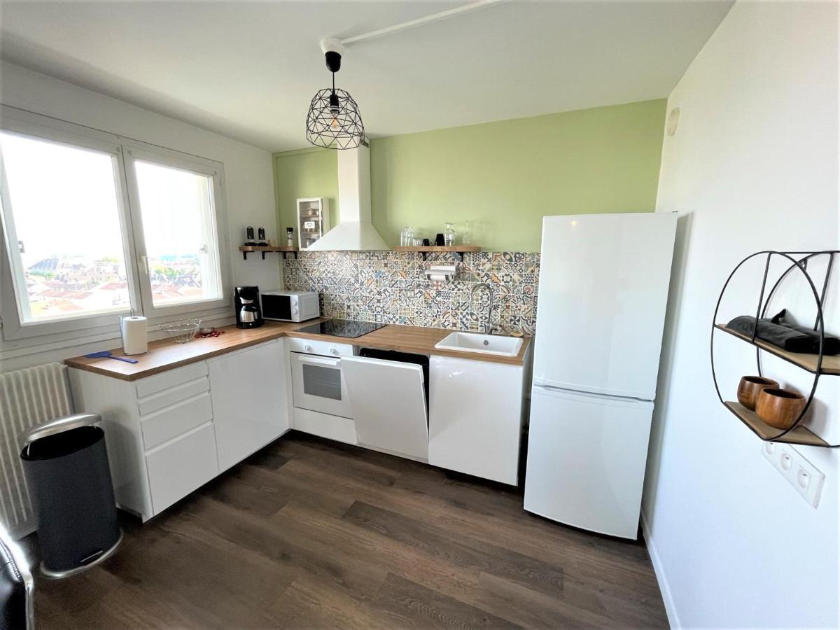 Brossolette Appartement T2 Spacieux Et Lumineux Balcon Vue Degagee Reims Exterior photo